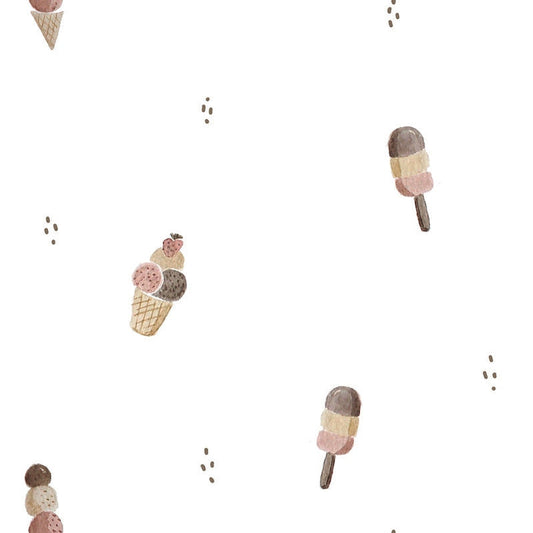 Family Fabrics | Little Icecream 102-121 (by the full yard)