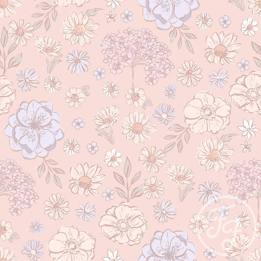 Family Fabrics | Flower Dreams Rose Violet 102-129 (by the full yard)