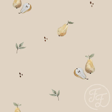 Family Fabrics | Pears Beige 102-168 (by the full yard)