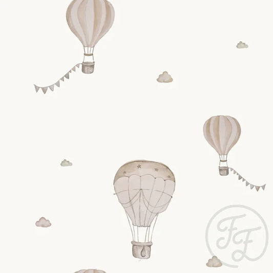 Family Fabrics | Hot Air Balloon Offwhite | 102-191 (by the full yard)