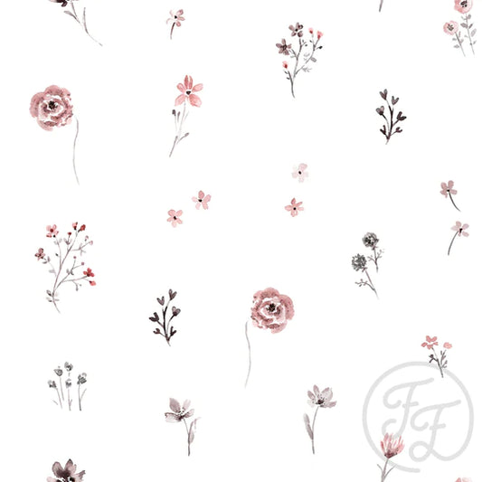 Family Fabrics | Flowers Mila Rose | 102-194 (by the full yard)