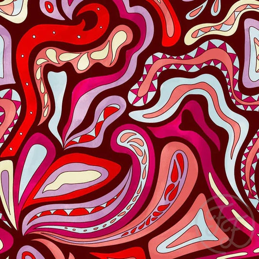 Family Fabrics | Psycho Fun | 110-152 (by the full yard)