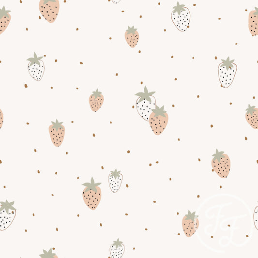 Family Fabrics | Strawberries with Dots 103-108 (by the full yard)