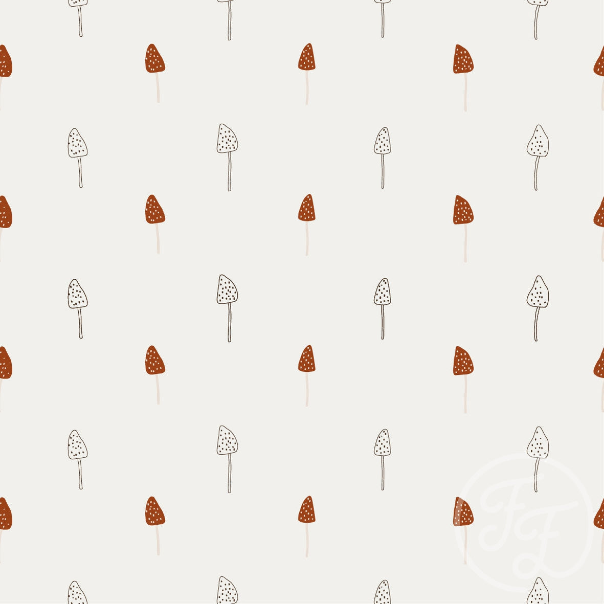 Family Fabrics | Toadstool Off White 103-133 (by the full yard)