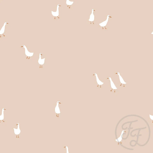 Family Fabrics | Geese Soft Peach | 103-151 (by the full yard)