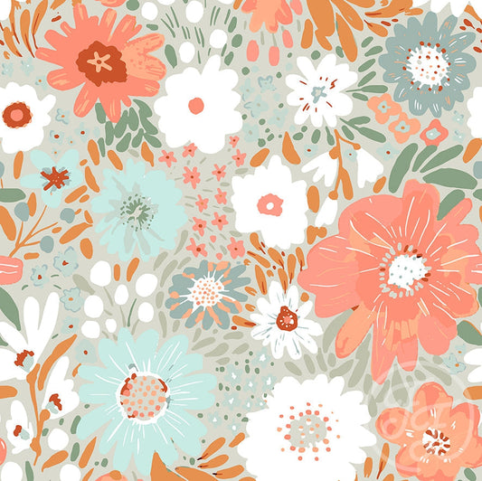Family Fabrics | Bright Bouquet Everfresh 104-125 (by the full yard)