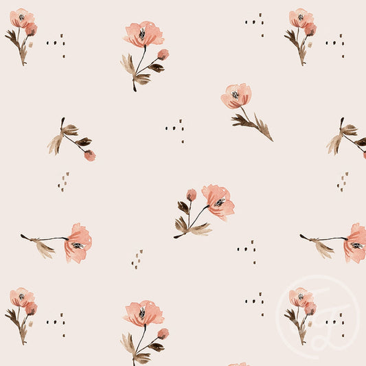 Family Fabrics | Mini Flowers Pink 104-141 (by the full yard)