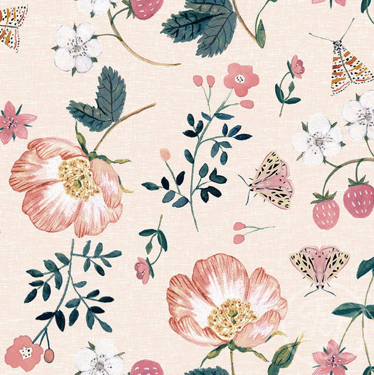 Family Fabrics | Roses & Flowers 104-146 (by the full yard)