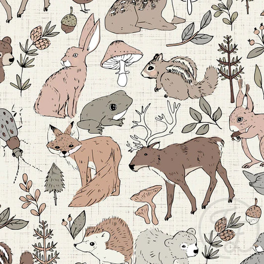 Family Fabrics | Forest Pastels 104-152 (by the full yard)