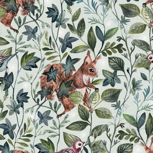 Family Fabrics | Wald Pale Mint 104-166 (by the full yard)
