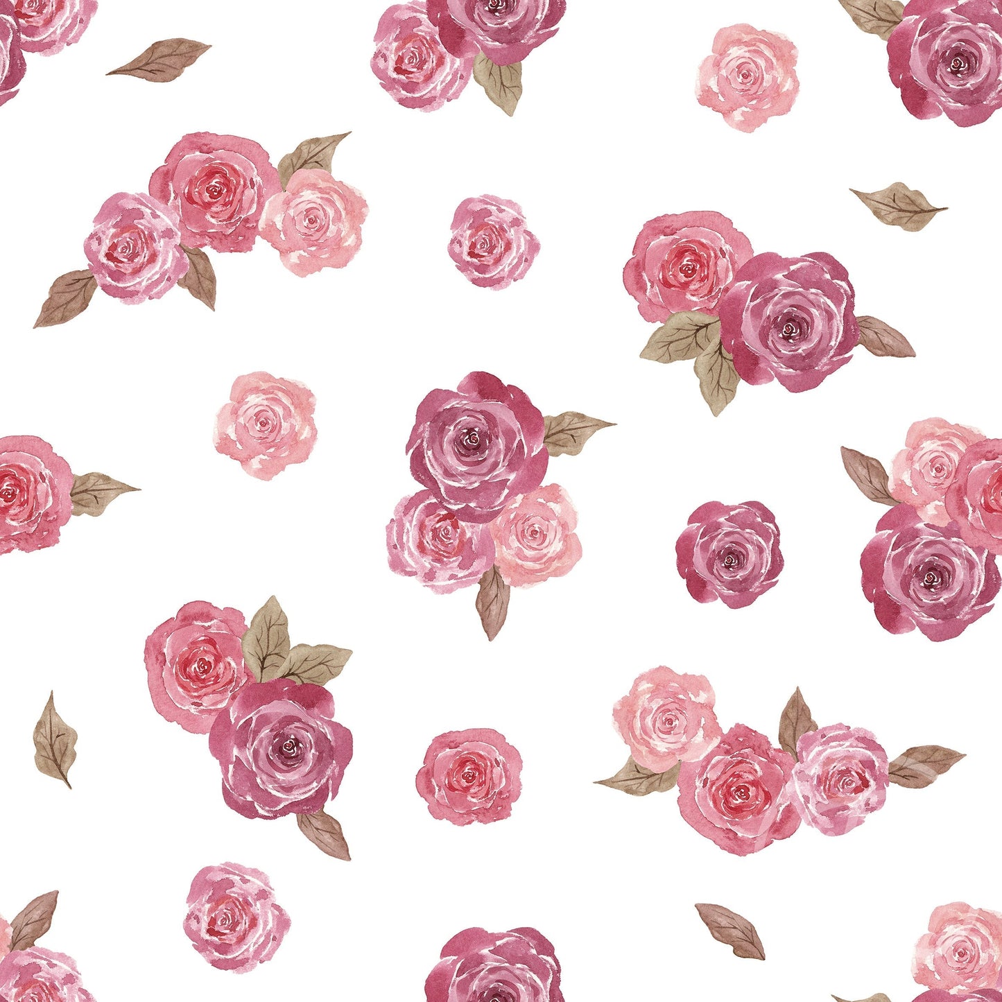 Family Fabrics | Pink Roses 105-108 (by the full yard)