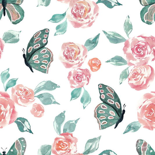 Family Fabrics | Butterflies and Roses