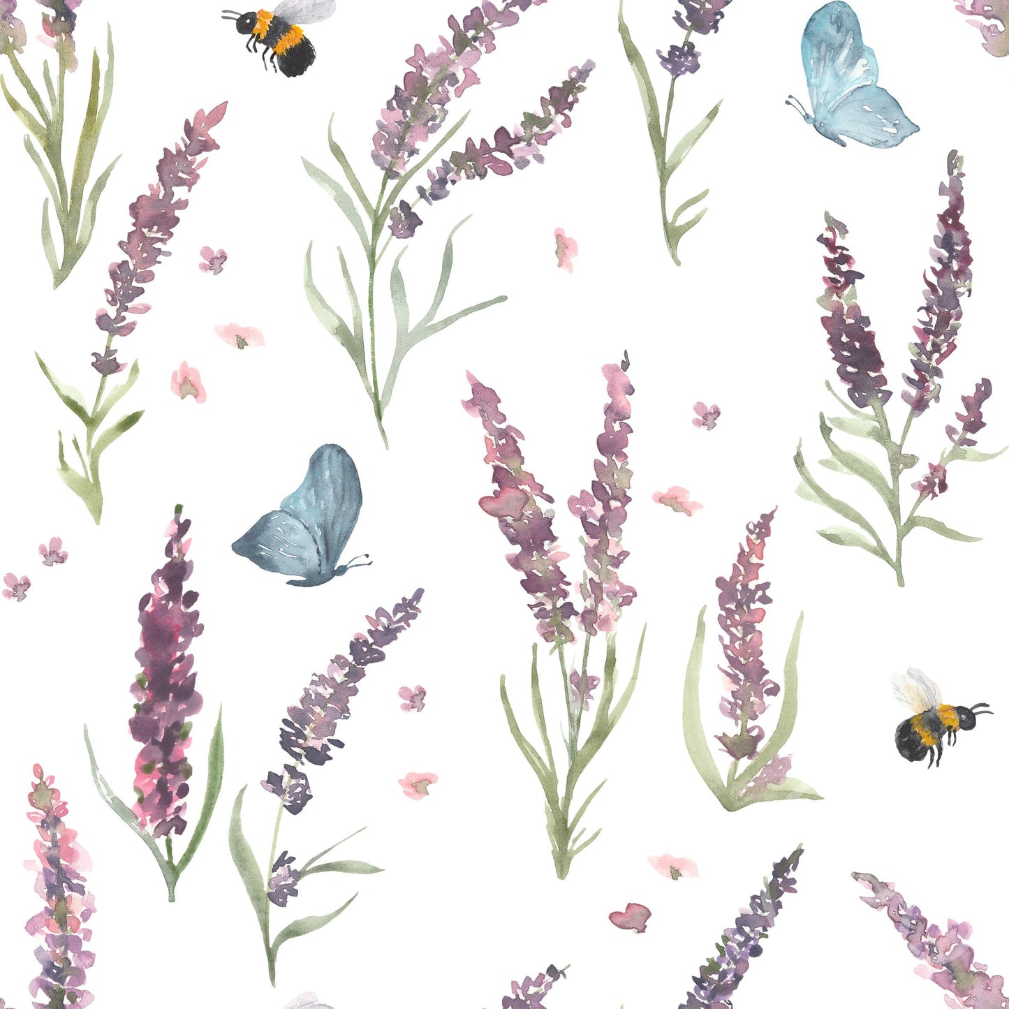 Family Fabrics | Lavender Meadow