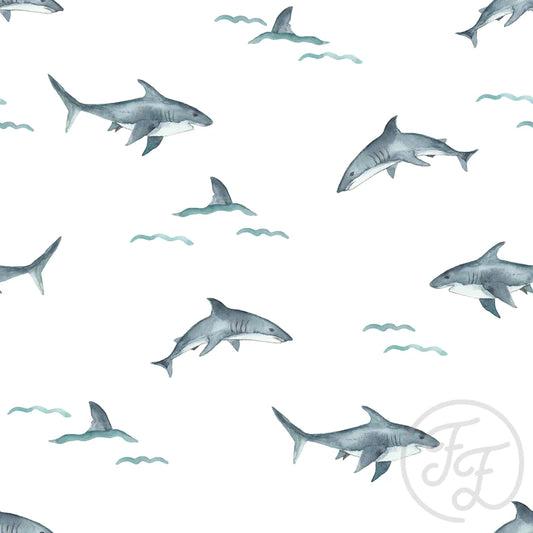 Family Fabrics | Sharks | 105-151 (by the full yard)