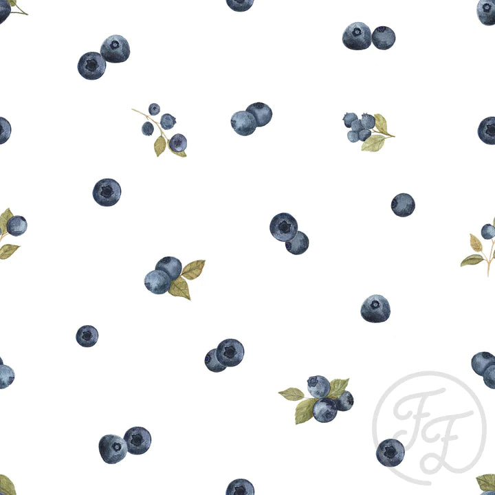 Family Fabrics | Delicious Blueberries | 105-153 (by the full yard)