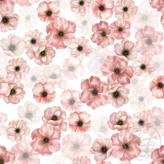 Family Fabrics | Pastel Flowers Pink | 105-158 (by the full yard)