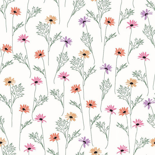 Family Fabrics | Ditsy Floral Off White 106-109 (by the full yard)