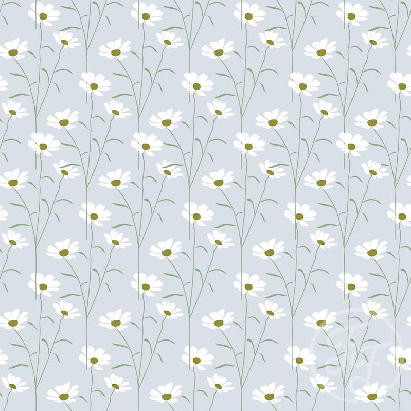 Family Fabrics | Ditsy Floral Light Blue 106-110 (by the full yard)
