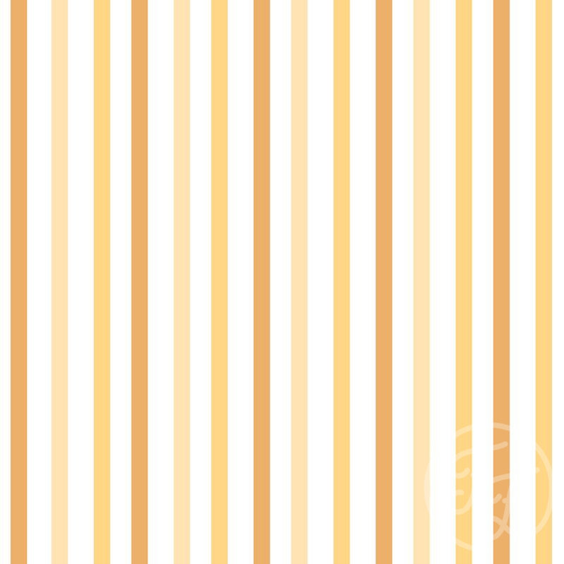Family Fabrics | Stripes Orange 106-118 (by the full yard)