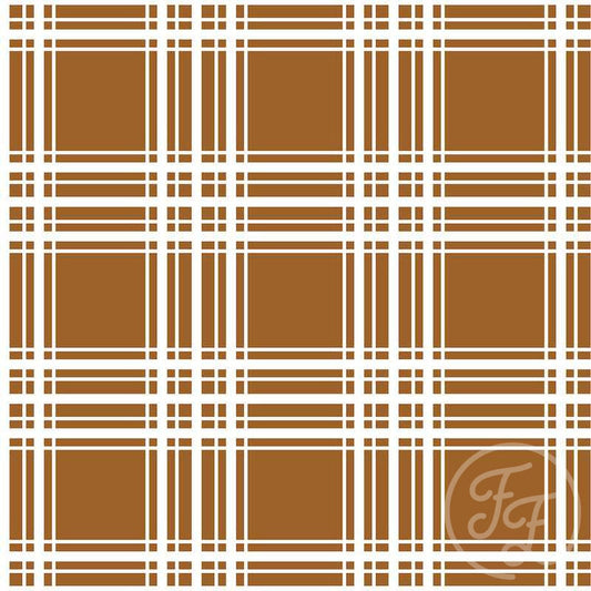 Family Fabrics | Squares & Stripes Brown 106-123 (by the full yard)