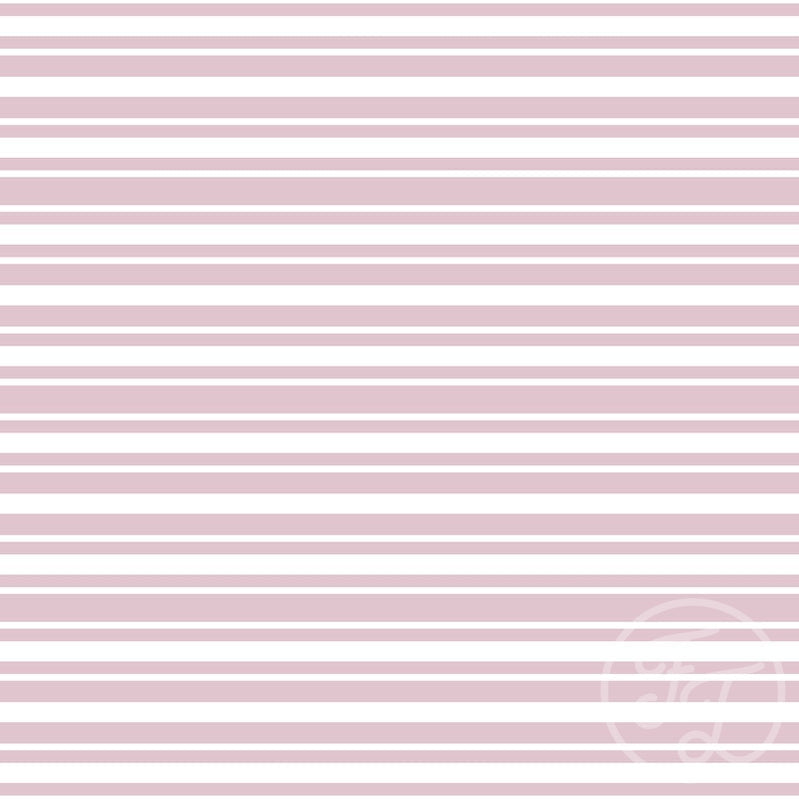 Family Fabrics | Horizontal Stripes Soft Pink 106-124 (by the full yard)