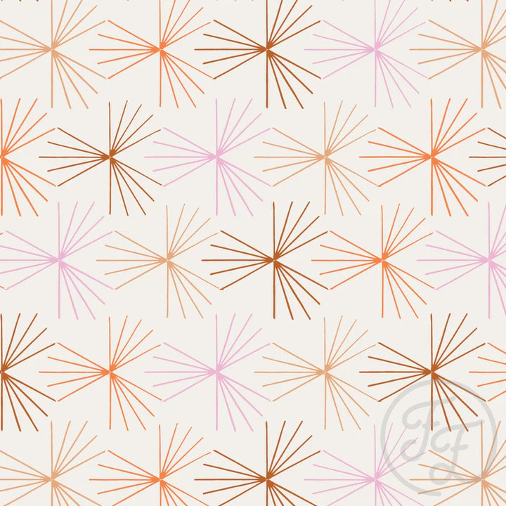 Family Fabrics | Geometric Sun Tile in Multicolor | 106-151 (by the full yard)