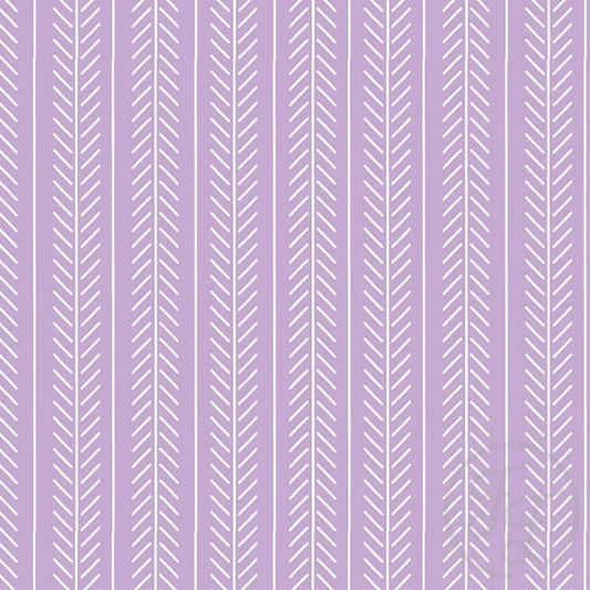 Family Fabrics | Stripe Row Wisteria Purple | 106-172 (by the full yard)