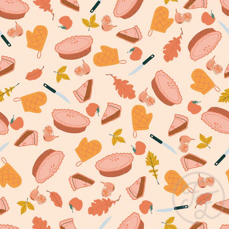 Family Fabrics | Apple Cozy Pie in Misty Rose | 106-221 (by the full yard)