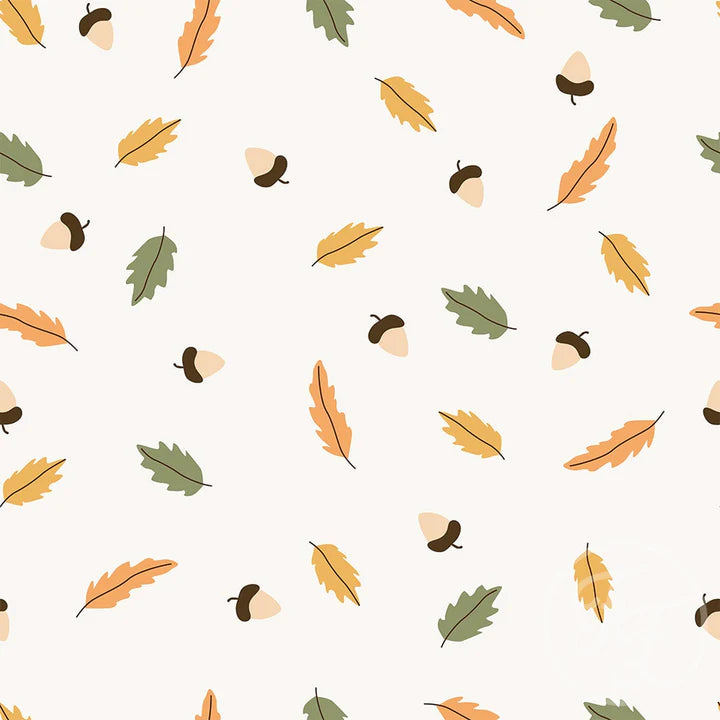 Family Fabrics | Fall Leaves & Nuts 106-138 (by the full yard)