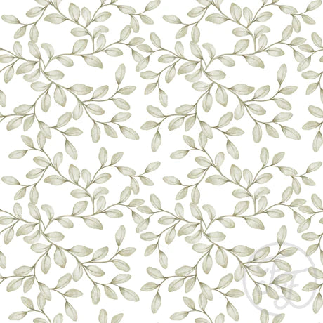 Family Fabrics | Green Leafy Branches | 109-102 (by the full yard)