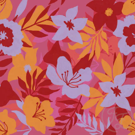 Family Fabrics | Hawaii Lily (24"x24") | 110-129 (by the full yard)