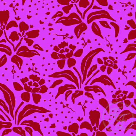 Family Fabrics | Pink Lush (16"x16") | 110-130 (by the full yard)