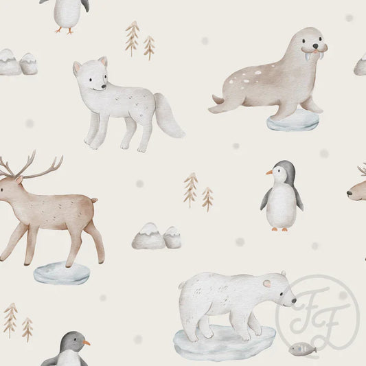 Family Fabrics | Arctic Animals (6"x6") | 111-129 (by the full yard)