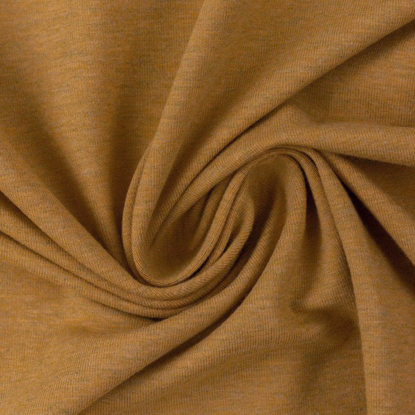 Swafing (Heathered) | 1314 Mustard Yellow | Brushed French Terry | BY THE HALF YARD