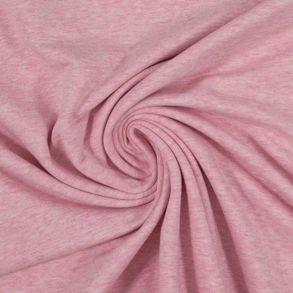 Swafing (Heathered) | 1432 (Pink) Rose | Brushed French Terry | BY THE HALF YARD
