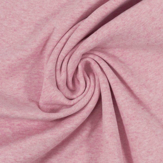 Swafing (Heathered) | 1432 (Pink) Rose | Smooth Ribbing | BY THE HALF YARD