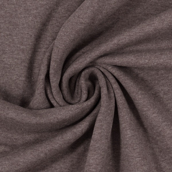 Swafing (Heathered) | 1675 Putty | Smooth Ribbing | BY THE HALF YARD