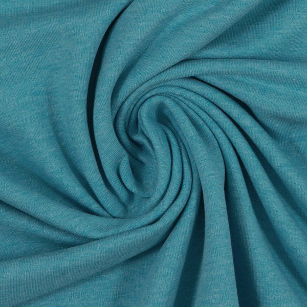 Swafing (Heathered) | 1842 Turquoise | Jersey | BY THE HALF YARD