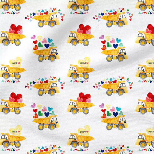 American Milled Print | Loads of Love | French Terry | ORGANIC | BY THE HALF YARD