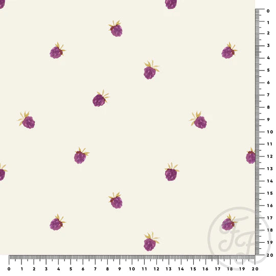 (IN STOCK LIMITED TIME) Family Fabrics | Blackberries 200-102 | Jersey 220gsm BY THE HALF YARD