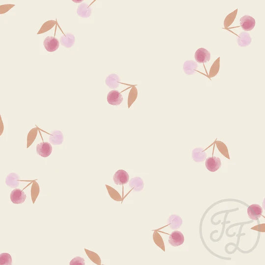 Family Fabrics | Cherries Off White 100-1560 (by the full yard)