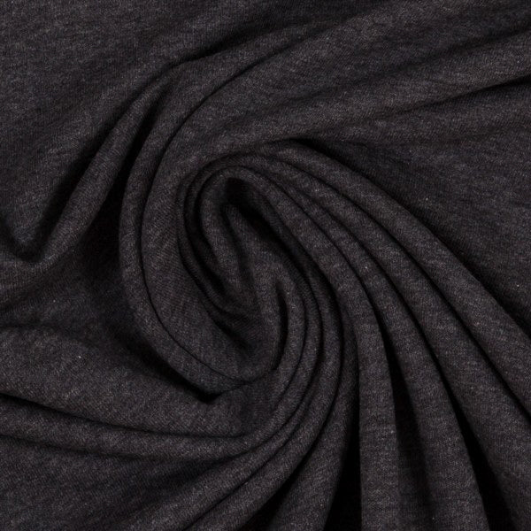 Swafing (Heathered) | 1789 Anthracite | Brushed French Terry | BY THE HALF YARD