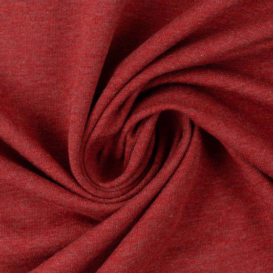 Swafing (Heathered) | 1338 Burgundy (Red) | Brushed French Terry | BY THE HALF YARD