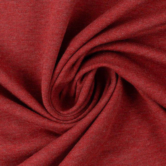 Swafing (Heathered) | 1338 Burgundy (Red) | French Terry | BY THE HALF YARD