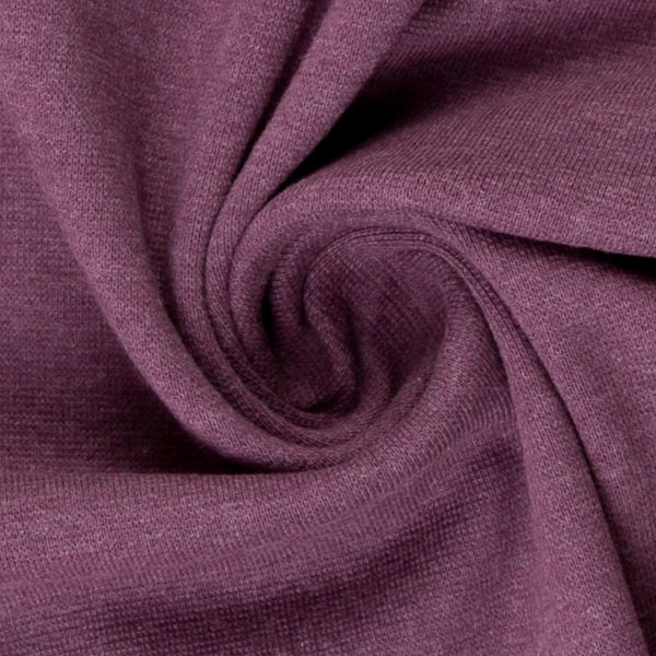 Swafing (Heathered) | 1646 Purple | Smooth Ribbing | BY THE HALF YARD