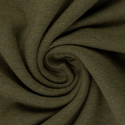 Swafing (Heathered) | 1769 Khaki Green | French Terry | BY THE HALF YARD