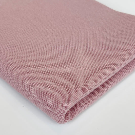 Euro Solids | Old Rose | Smooth Ribbing | BY THE HALF YARD