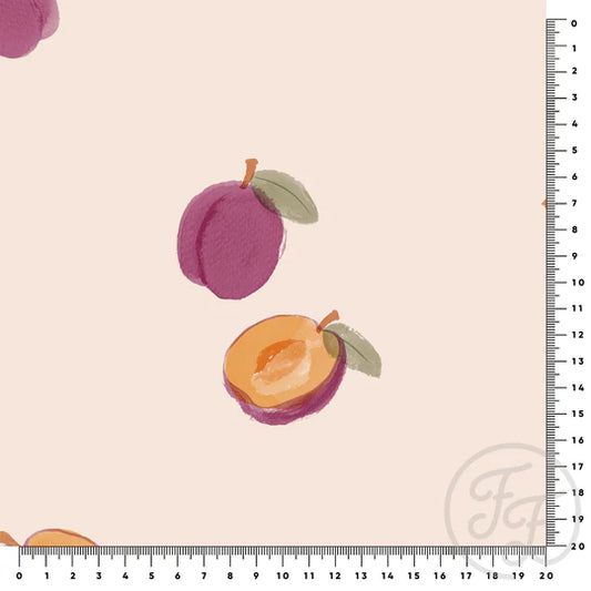 (IN STOCK LIMITED TIME) Family Fabrics | Plum Big 200-113 | Jersey 220gsm BY THE HALF YARD