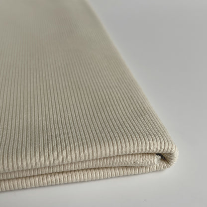 American Milled | Parchment | 2x1 Rib | Organic (BY THE HALF YARD)