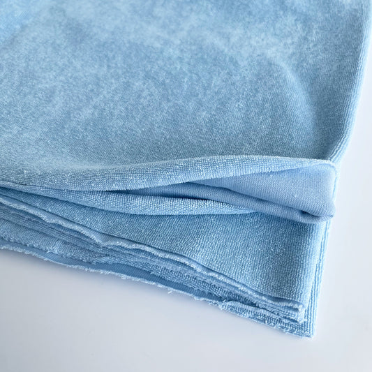 Euro Toweling | Ice Blue | Towel French Terry "Sponge" | BY THE HALF YARD